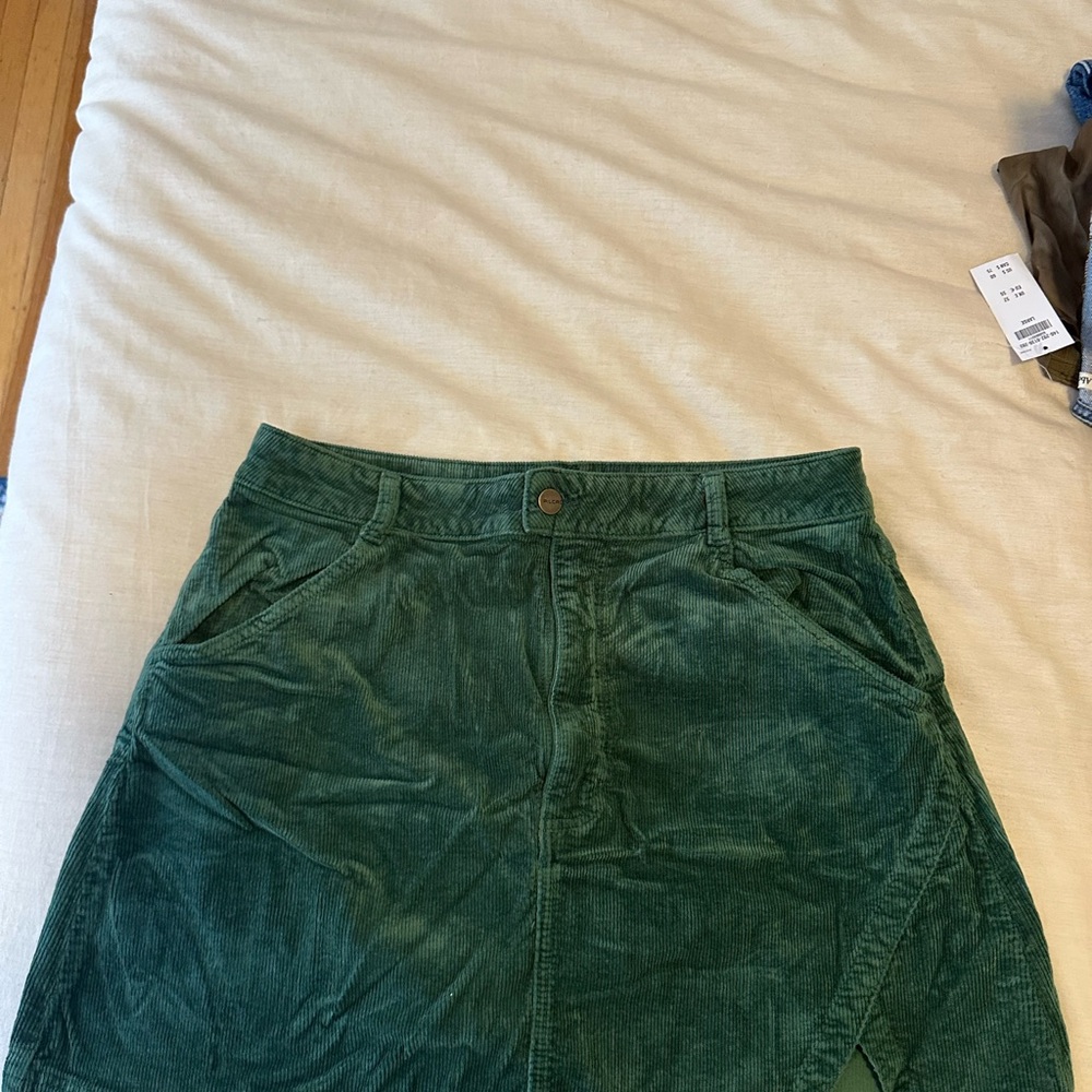 Pilcro Green Corduroy skirt